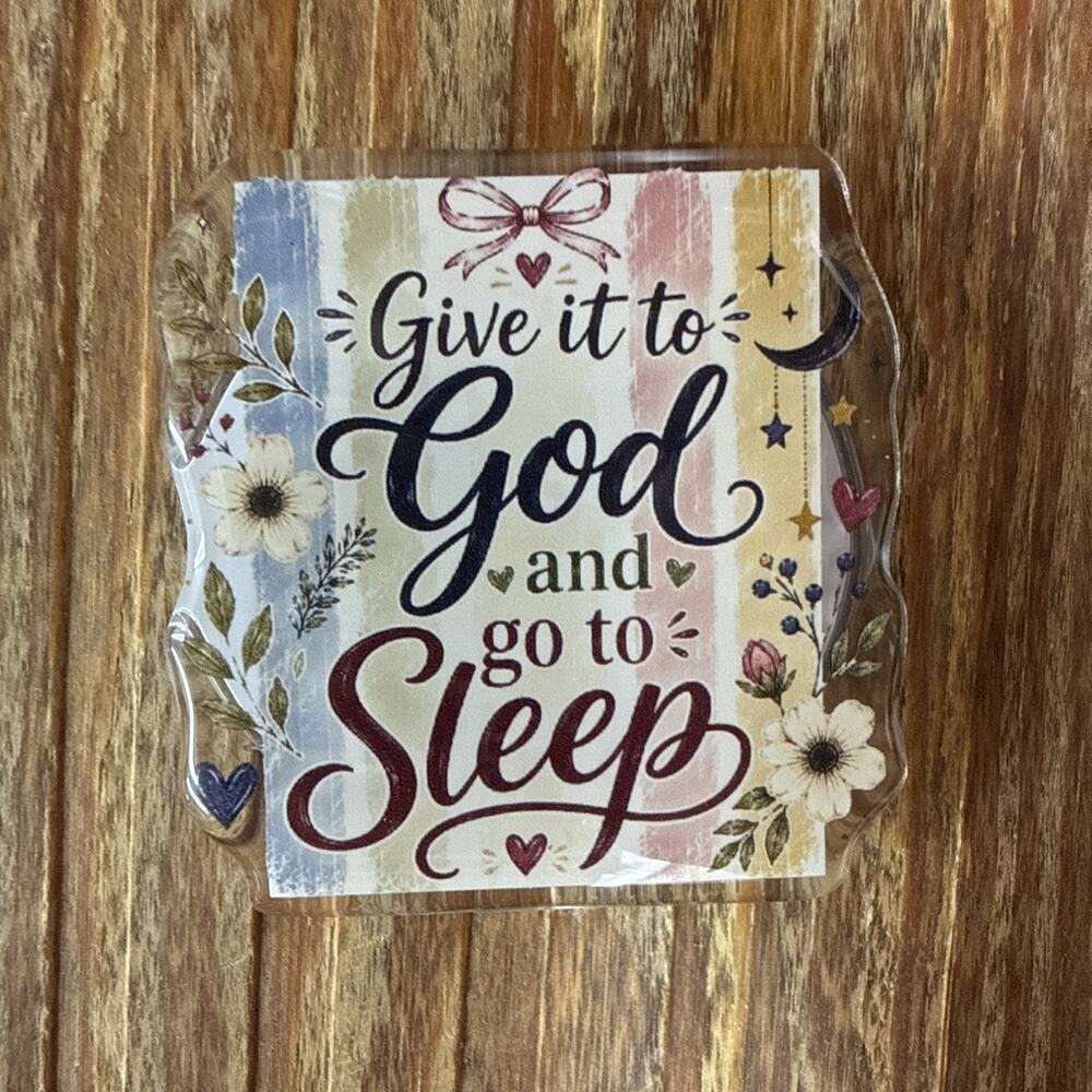Magnetic Give it to God and go to Sleep Pop Up Phone Grip